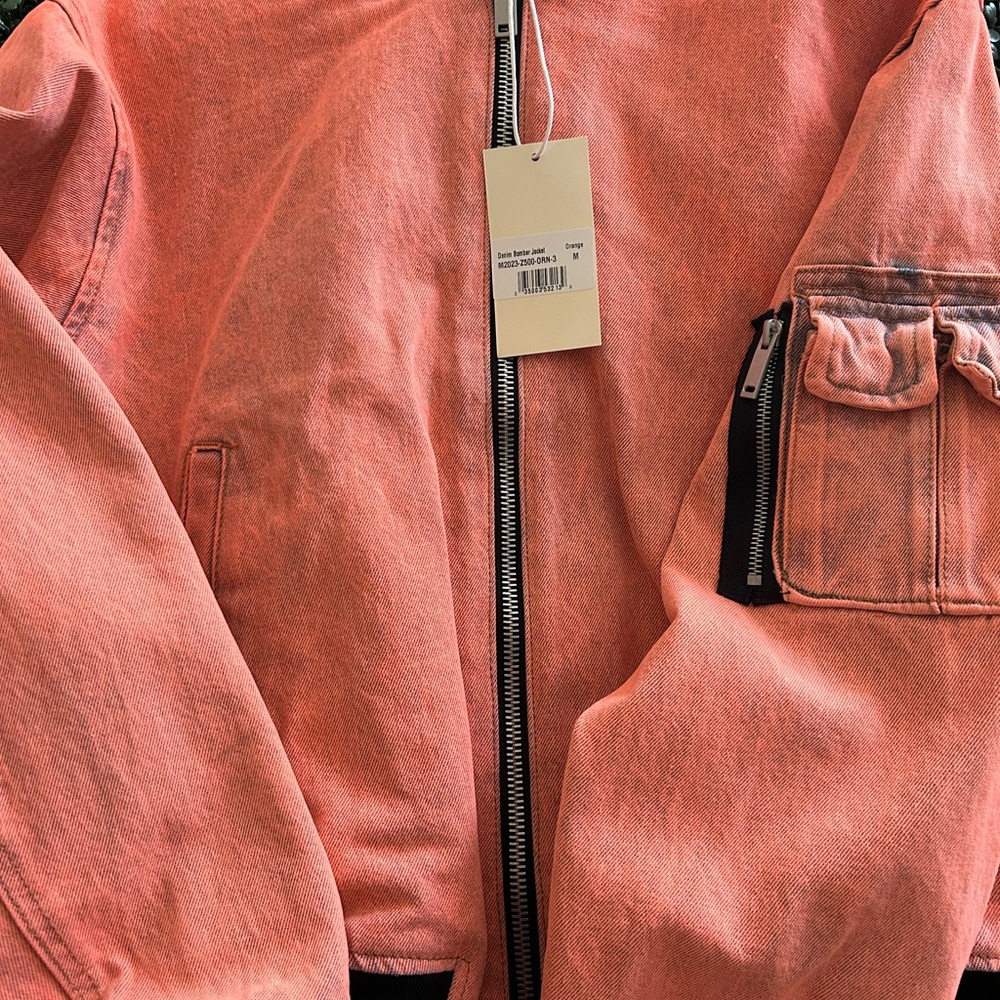 Coral Zip-Up Jacket